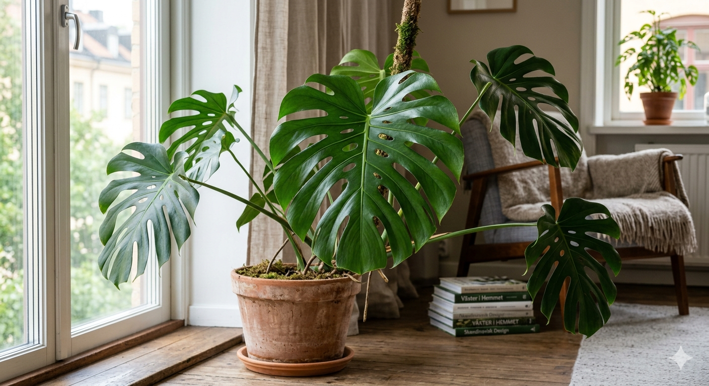Monstera rötter